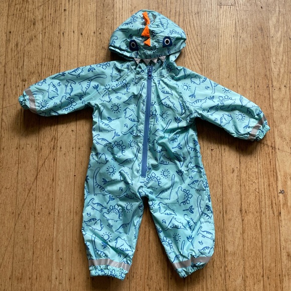Primark Other - Dinosaur Print One Piece rain Suit - Blue